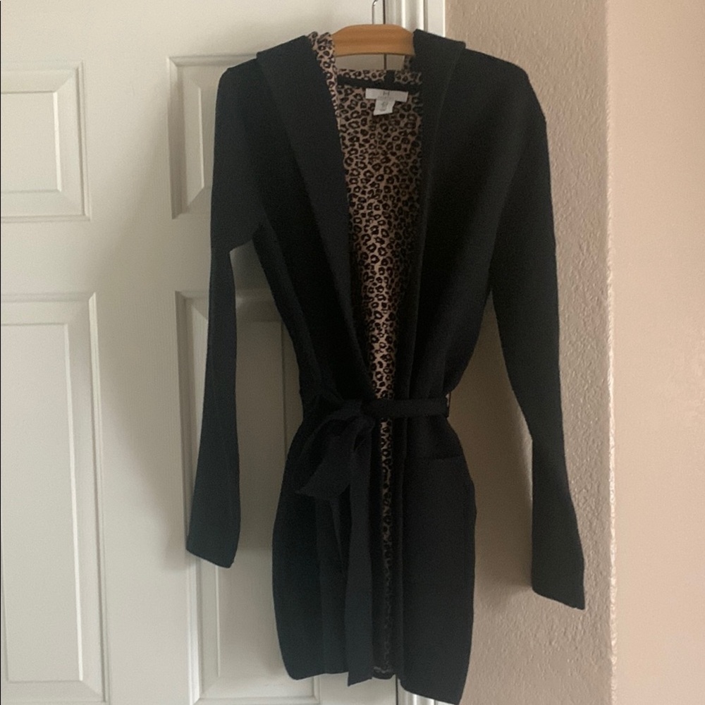 Black Hooded Women's Sweater